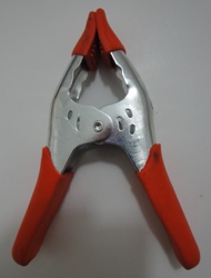 6" Heavy Duty Metal Clamp with Orange Rubber Tips