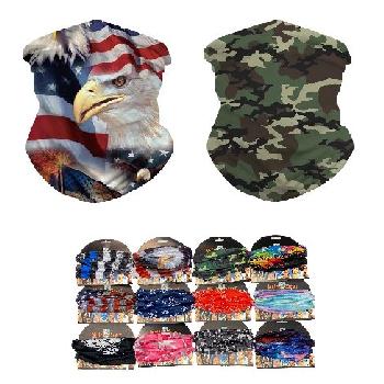 Multi Functional Headgear Gaiter Buff[Asst] 9"X18"