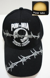 POW/MIA Hat [Barbed Wire] - Black Only