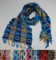 Fashion Scarf with Letters--LOVE