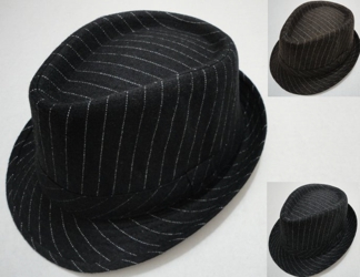 Fedora Hat-Pinstripes