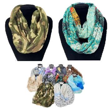 Over Stock Mix & Match Infinity Scarf 20"X70" & 36"X70"