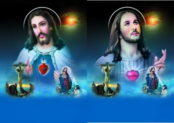 3D Picture 9585--Jesus with Smaller Images