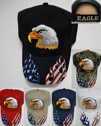 Eagle Hat with Flag Flames