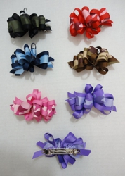 4" Bow Barrette--Camo