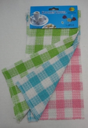 3pk Dish Cloth-Gingham