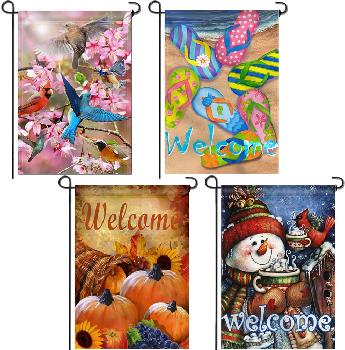 12"x18" Printed Garden Flag [Four Seasons] 