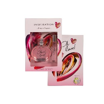 2pc Set Ladies Eau De Parfum [Oh Love] 1.7oz Bottle/0.34oz Roll-On