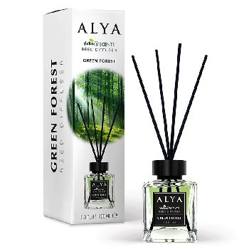 3.4oz Alya Nature's Scents Reed Diffuser [Green Forest]
