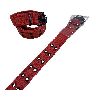 Belt--Canvas Belt with Holes (All Sizes) *Red