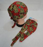 Skull Cap-Sugar Skull [Red]