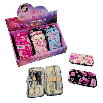 9pc Manicure Care Set [But First...Make-Up Print]