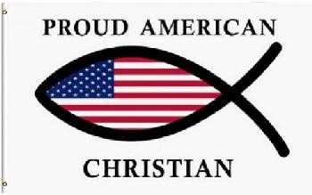 3'x5' Proud American Christian Flag
