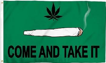 3'x5' COME AND TAKE IT Marijuana Flag