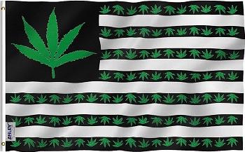 3'x5' Green American Leaf Flag