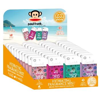 1.5oz Paul Frank 4pcs Mix Bundle Fragrance Mist (Seville Serenade/Mar Bella/Coco Soleil/Granada Groove)