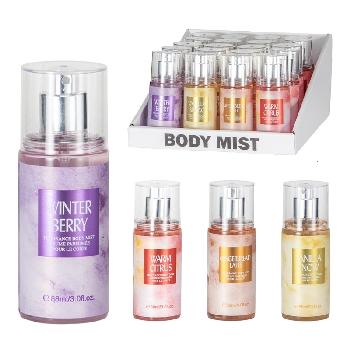3oz Women's Body Mist Display [Cozy Winter] 4 Scents