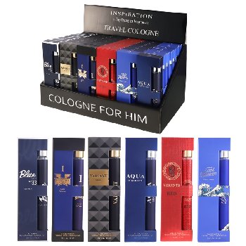 1.18oz Men's Assorted Travel Eau de Parfum Spray [Display] 48pcs