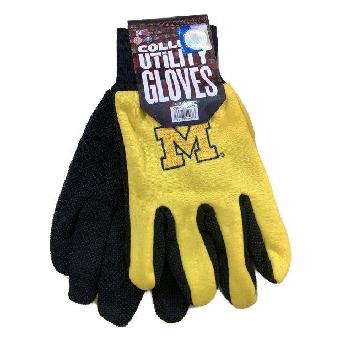 Licensed Team Utility Gloves with Gripper Palm [Michigan]