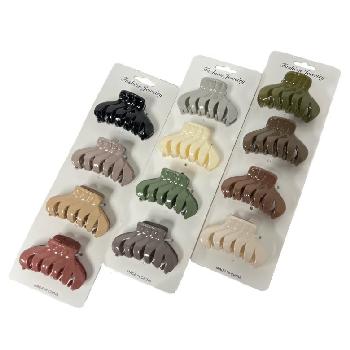 4pc 2.5" Claw Clip [Natural Colors]