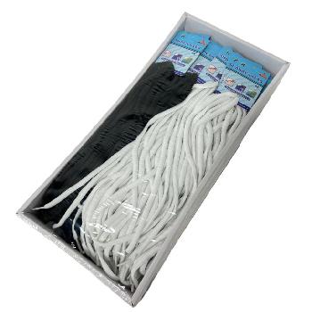 48" Round Shoe Laces [Black & White]