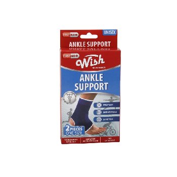 2pc Wish One-Size Flexible Ankle Support [Red Box]