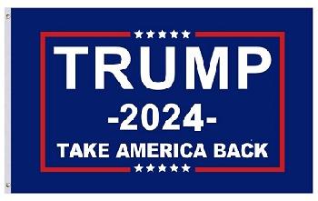3'X5' Flag Trump 2024 TAKE AMERICA BACK! 