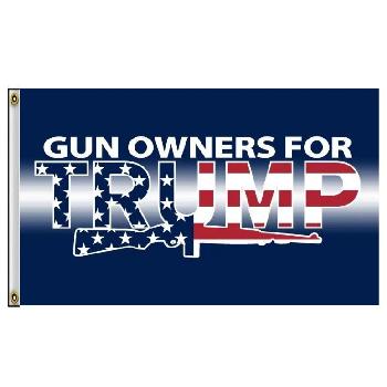 3'X5' Flag Gun Owners for Trump