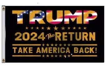 3'X5' Trump Flag 2024 The Return Take America Back!