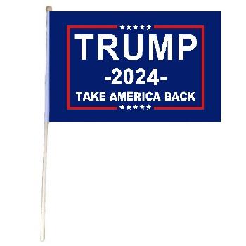 12"X18" Stick Flag 2024 Take America Back 