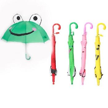 29" Kids Automatic Umbrella with Ears/Eyes