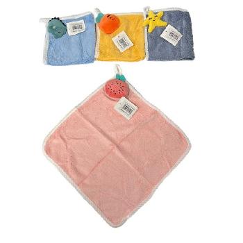 Child's Super Soft Washcloth with Puffy Accent