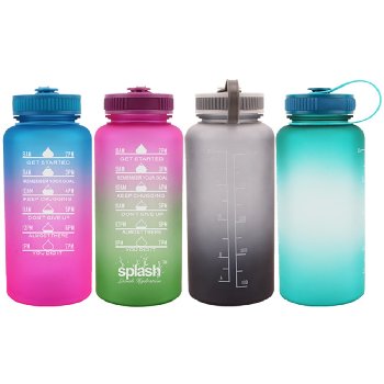 Splash Plastic Sport Bottle Twist Cap 34oz [Color Fade]