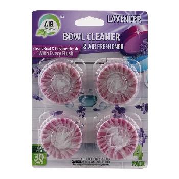 4pk AirFusion Toilet Bowl Cleaner & Freshener [Lavender]