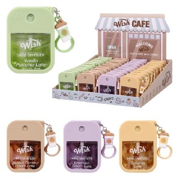 1.2oz Mix Bundle Hand Sanitizer Spray with Silicone Holder (Wish Cafe)