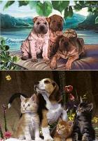 3D Picture 9615--Puppies & Kitties