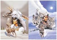 3D Picture 9703--American Indian with Snow