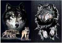 3D Picture 9735--Wolves