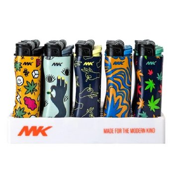 50pc MK Disposable Flint Lighter Grip Pro Display [Plant]
