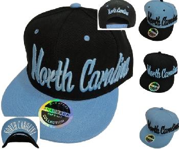 Snap Back Flat Bill Hat [North Carolina] Script