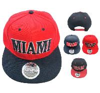 Snap Back Flat Bill Hat [MIAMI]