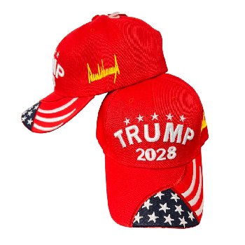 TRUMP Hat 2028 with Embroidered Bill