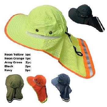 Legionnaires Hat [High Visibility] Solid Color with Mesh Flap