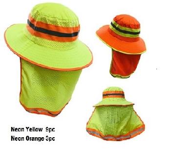 Boonie Hat [High Visibility] Mesh Hat with Mesh Flap