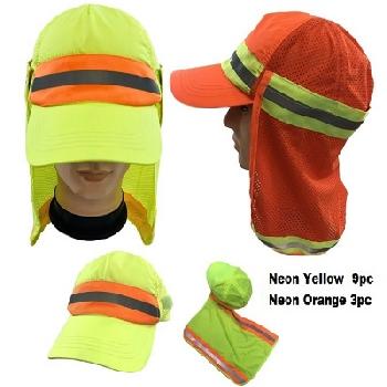 High Visibility Ball Cap with Removable Mesh Flap