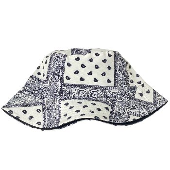 Bucket Hat [Bandana Paisley][White Only]