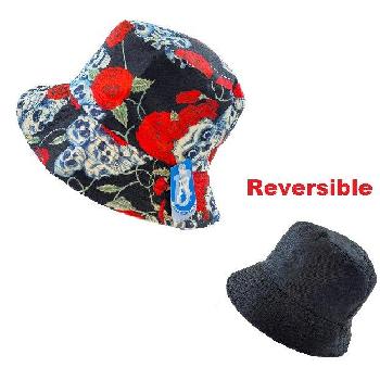 Bucket Hat [Skull with Roses]
