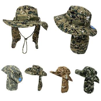 Assorted Digital Camo Floppy Boonie Hat with Cloth Flap