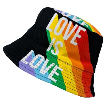Bucket Hat [Rainbow LOVE IS LOVE][Black Only]