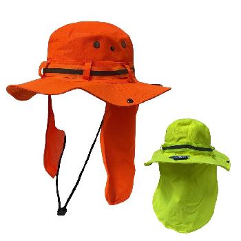 High Visibility Boonie Hat with Neck Flap